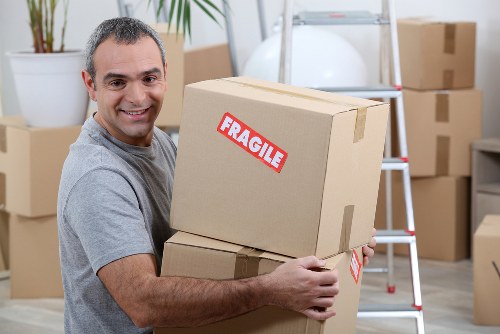 Commercial moving team planning a business relocation in Knightsbridge