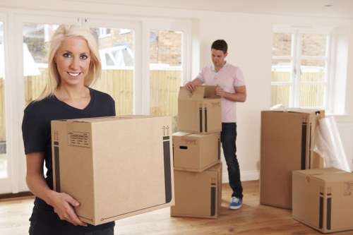 Organized moving service in an elegant Knightsbridge property