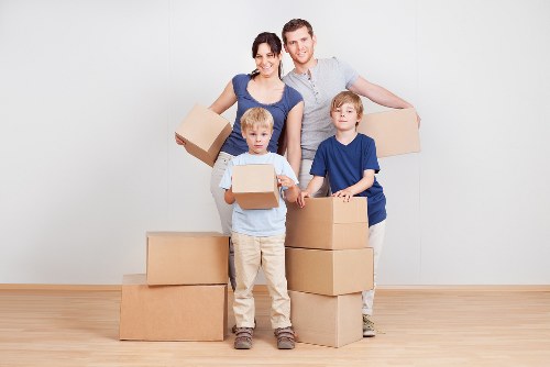 Moving van arranged for a flat removal in Knightsbridge