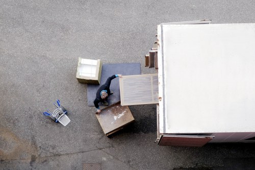Professional movers handling furniture during a Knightsbridge relocation