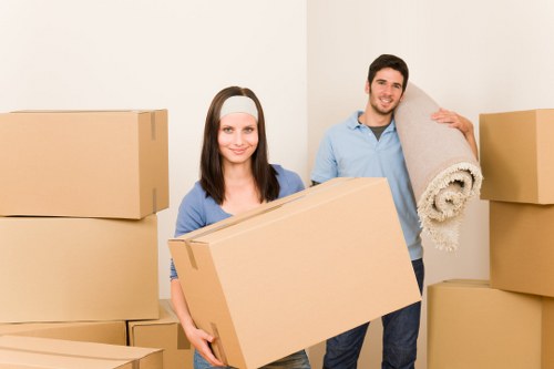 Professional van loading furniture for a Knightsbridge move