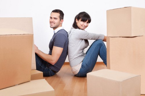 Professional movers handling student furniture in Knightsbridge