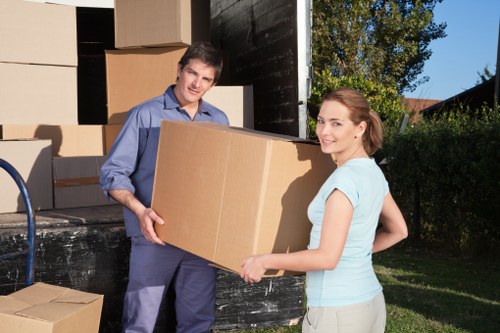 Loading and transport logistics for business relocation in Knightsbridge