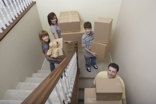 Organised house move with a removal van in Knightsbridge